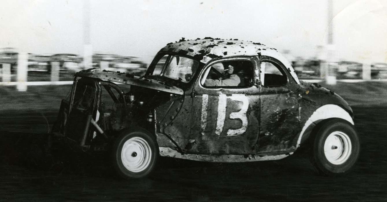 tunis speedway, racecar, history of Iowa, Iowa History, Entertainment, racecar driver, Motorized Vehicles, Volgarino, Jim, car, speedway, cigarette, Iowa, Waterloo, IA