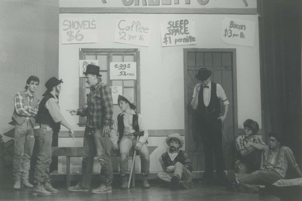 history of Iowa, Iowa History, cowboy costume, Entertainment, Waverly, IA, play, costume, Iowa, costumes, Schools and Education, correct date needed, Children, Waverly Public Library