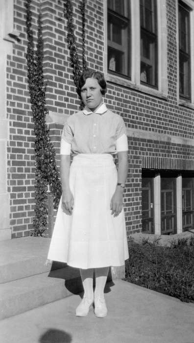history of Iowa, Iowa History, Iowa City, IA, girl, nurse, Iowa, dress, Shaw, Marilyn, Portraits - Individual
