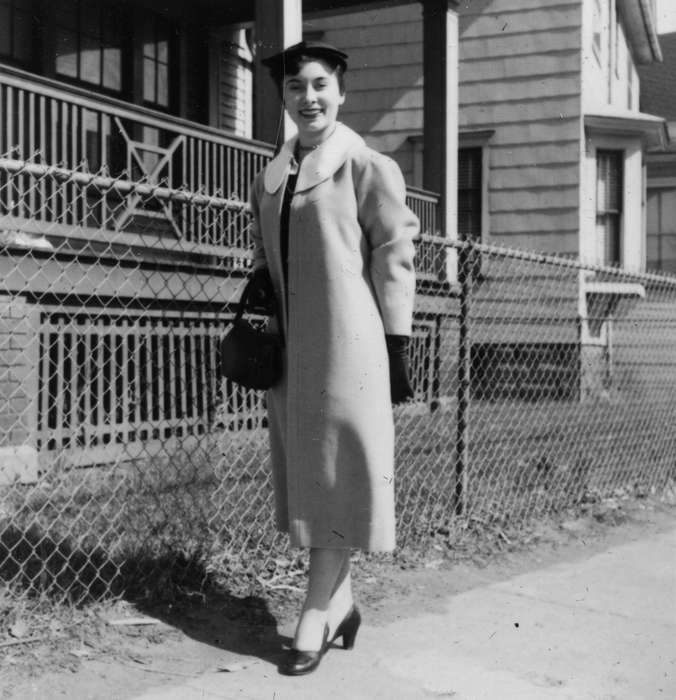 history of Iowa, Iowa History, heels, coat, Ely, IA, Iowa, fence, Homes, Karns, Mike, Portraits - Individual