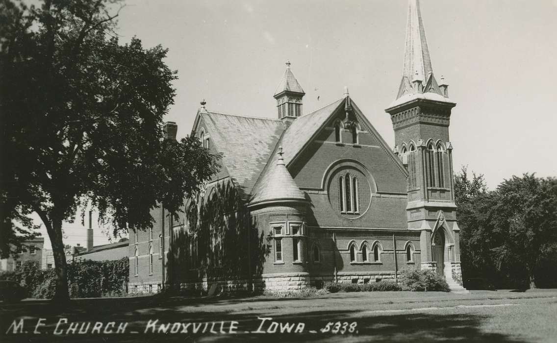 history of Iowa, Religious Structures, Knoxville, IA, Iowa, Palczewski, Catherine, church, Iowa History