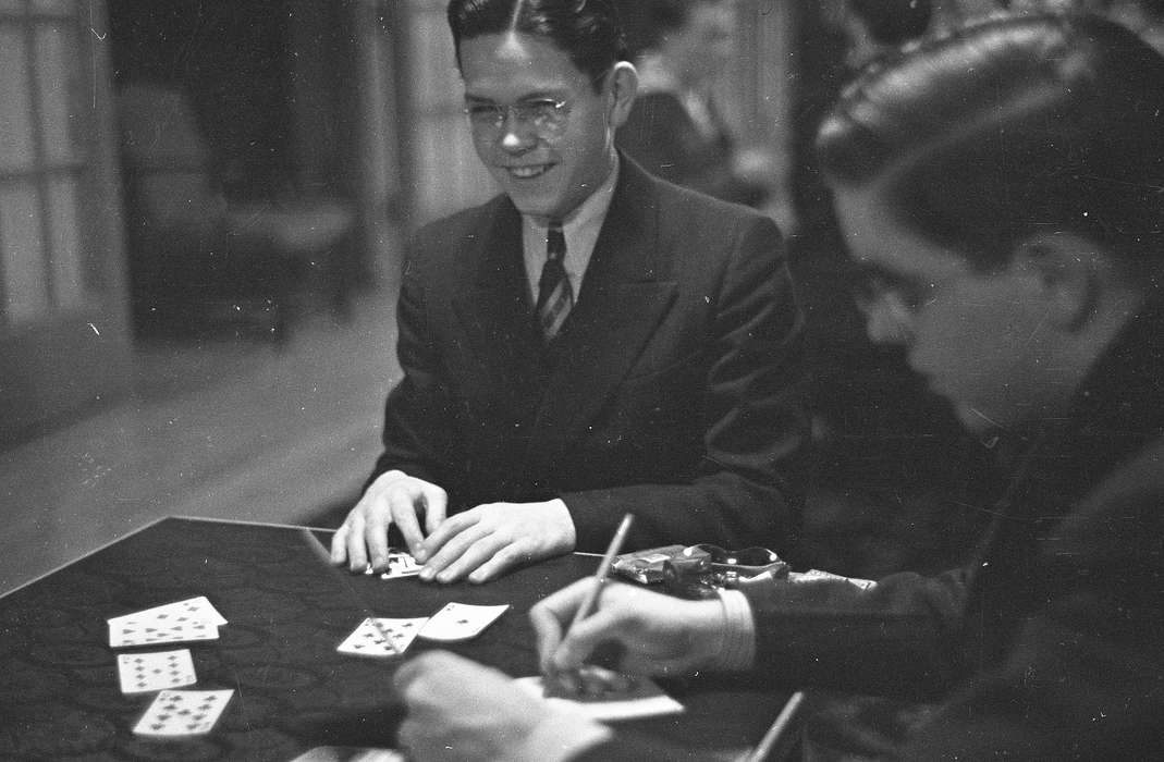 UNI Special Collections & University Archives, cards, history of Iowa, iowa state teachers college, Iowa, uni, suit, tie, Cedar Falls, IA, Iowa History, university of northern iowa, Leisure, Schools and Education