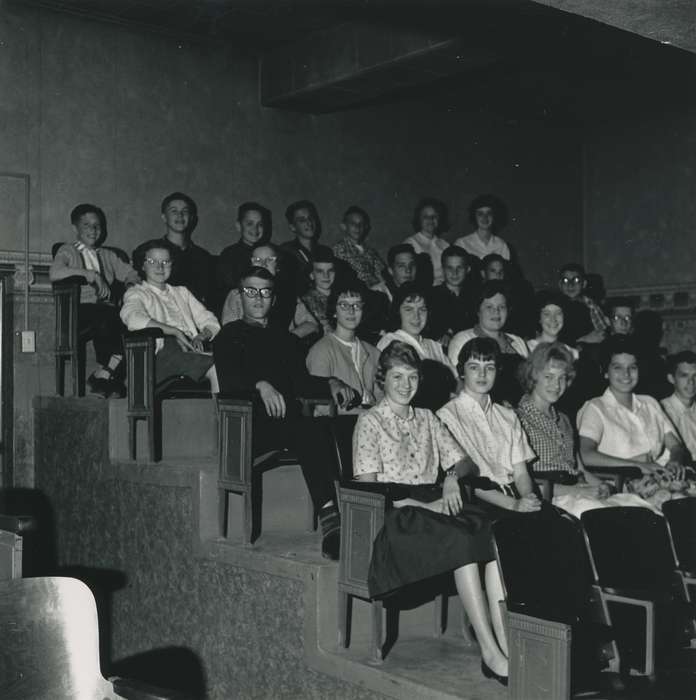 Portraits - Group, history of Iowa, Iowa History, Waverly, IA, Iowa, students, Schools and Education, school photo, honor society, Children, Waverly Public Library