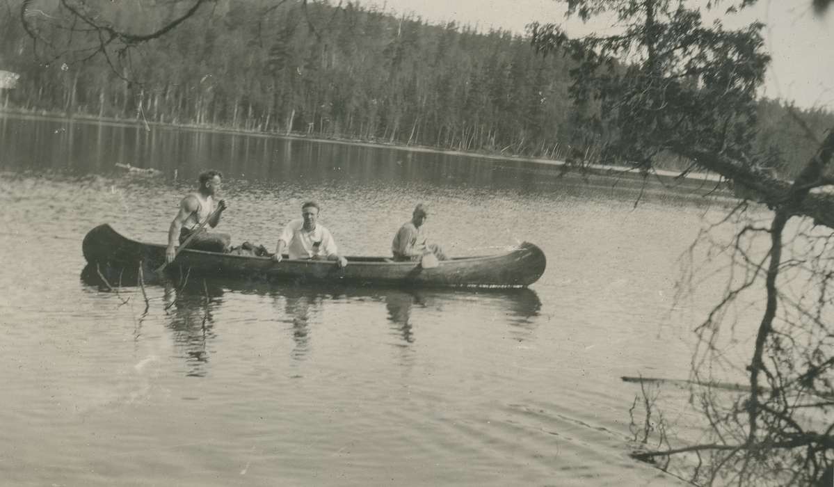 Travel, canoe, lake, history of Iowa, McMurray, Doug, Iowa, Lakes, Rivers, and Streams, Bearskin Lake, WI, Iowa History, Outdoor Recreation, Portraits - Group