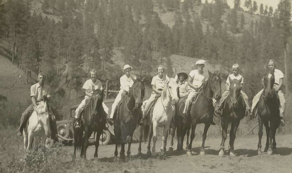 Portraits - Group, Travel, history of Iowa, Iowa History, Animals, Iowa, McMurray, Doug, horse, SD