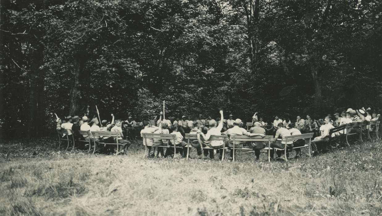 Portraits - Group, Lehigh, IA, boy scouts, history of Iowa, Iowa History, Iowa, Outdoor Recreation, McMurray, Doug, Children