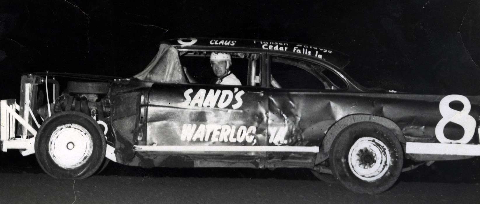 Portraits - Individual, Waterloo, IA, Iowa History, Iowa, Motorized Vehicles, Volgarino, Jim, speedway, Entertainment, tunis speedway, racecar driver, racecar, history of Iowa