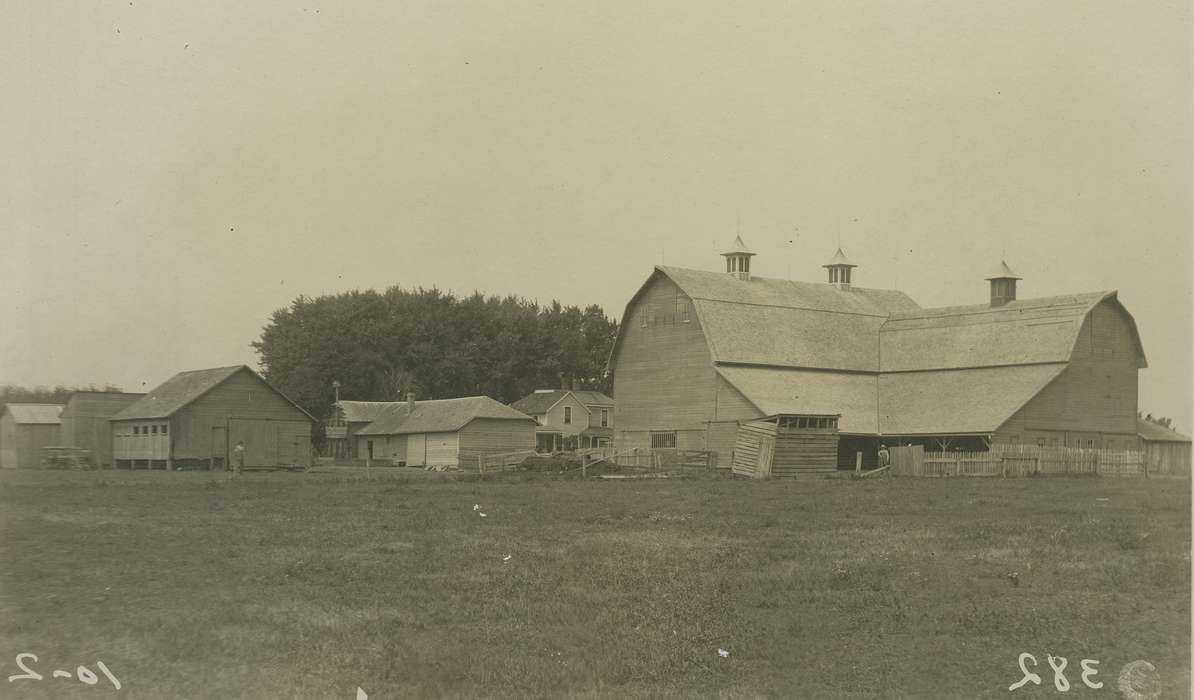 correct date needed, Iowa, chimney, Barns, field, fence, West Liberty, IA, Farms, history of Iowa, Meyers, Peggy, Iowa History