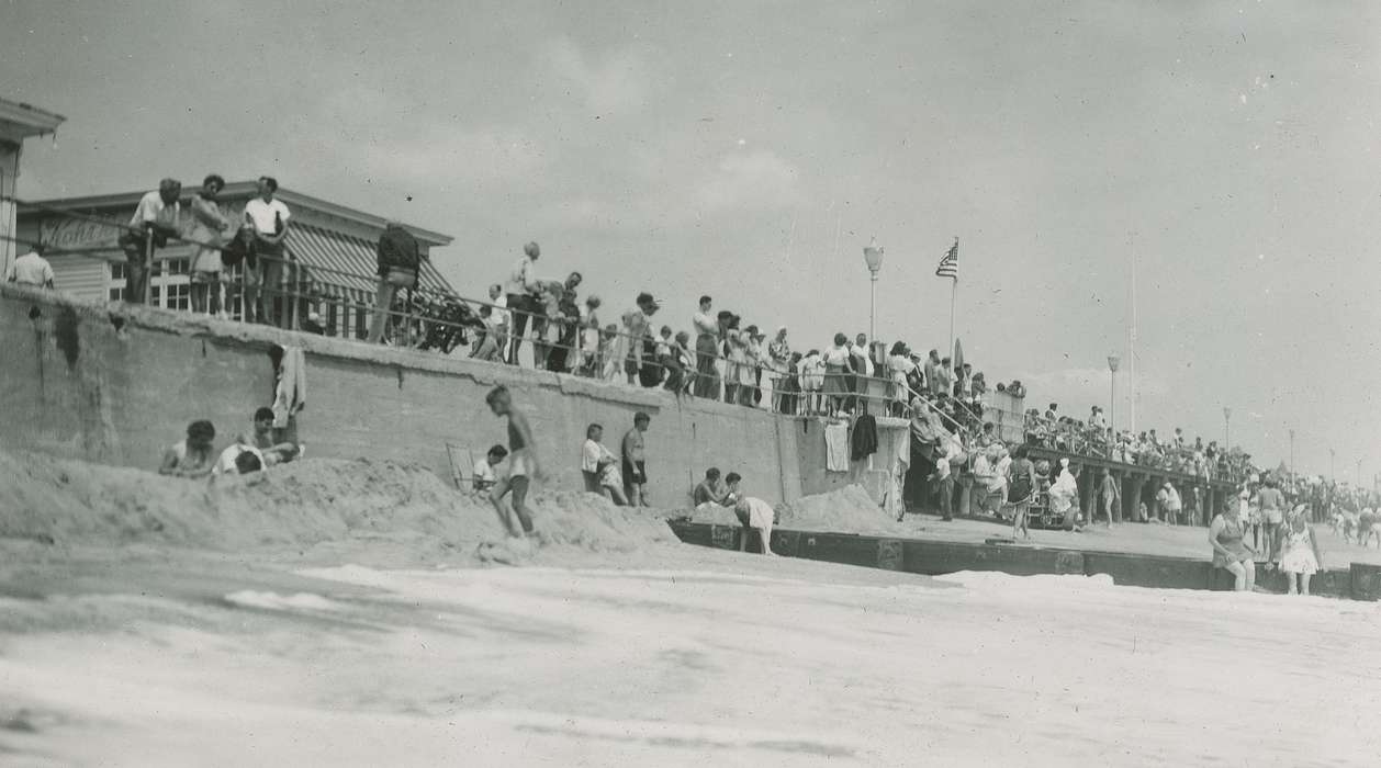 Travel, Iowa, veranda, McMurray, Doug, Leisure, Children, sand, street light, history of Iowa, flag, Ocean Grove, NJ, Iowa History