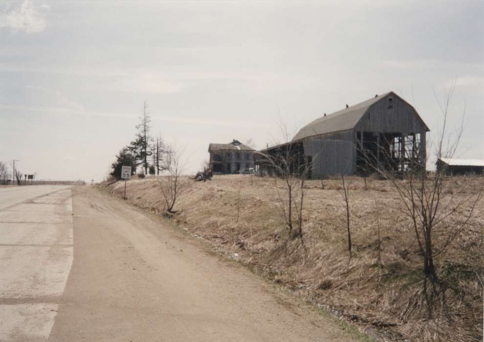 history of Iowa, Landscapes, Homes, Waverly, IA, Waverly Public Library, Iowa, Barns, Iowa History, Farms, highway, prairie