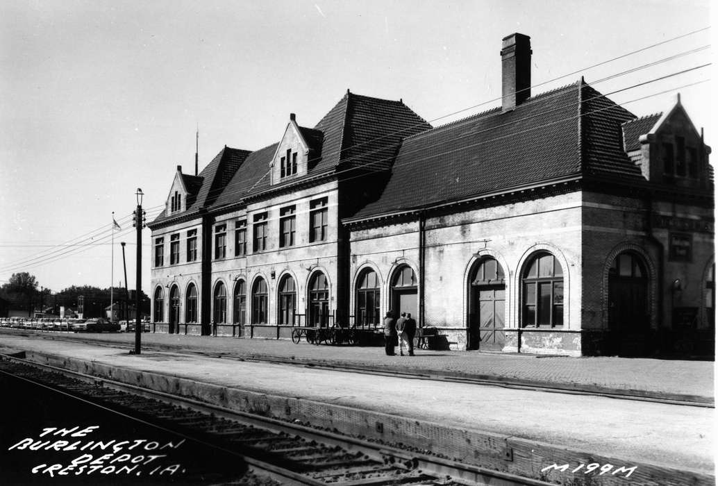 Schrodt, Evelyn, Creston, IA, Iowa, Cities and Towns, depot, Iowa History, history of Iowa