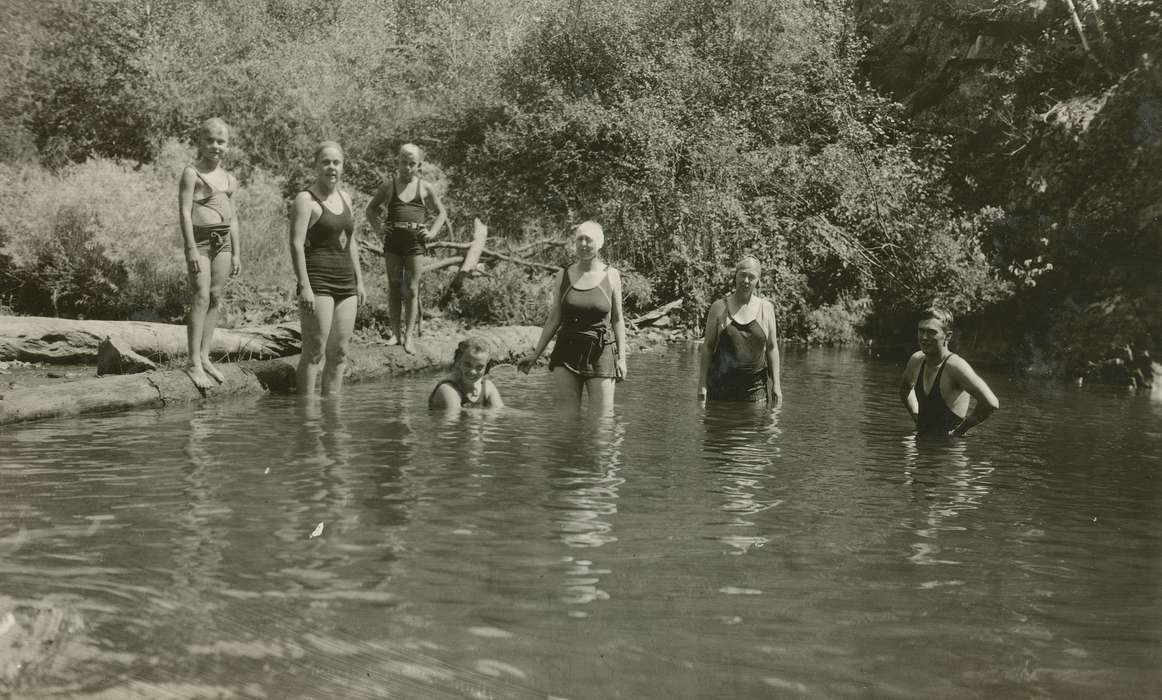 Outdoor Recreation, Travel, swim, stream, Iowa, SD, McMurray, Doug, bathing suit, Children, swimsuit, swimming hole, Lakes, Rivers, and Streams, history of Iowa, Iowa History