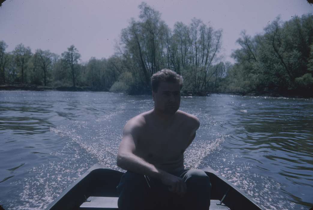 history of Iowa, Sack, Renata, Iowa History, summer, boating, Cedar River, IA, Lakes, Rivers, and Streams, cedar river, Iowa, Outdoor Recreation, tree, Leisure, Portraits - Individual