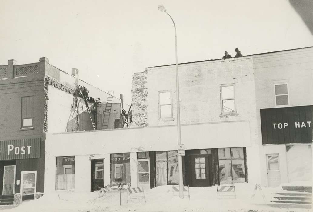 Main Streets & Town Squares, history of Iowa, Iowa History, Businesses and Factories, Waverly, IA, Iowa, demolition, Waverly Public Library, Labor and Occupations