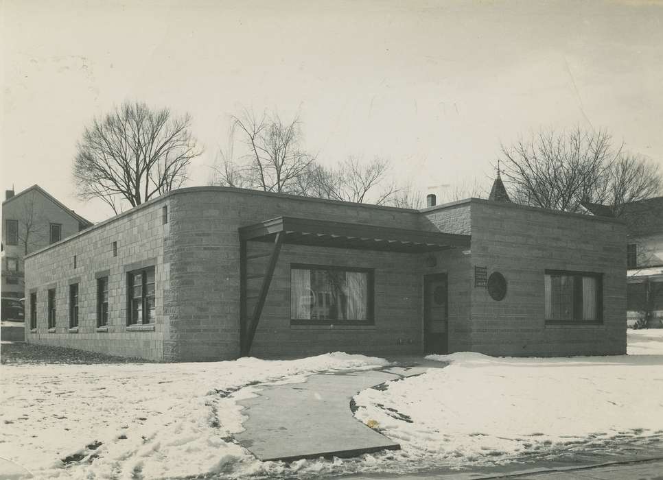 history of Iowa, Iowa History, Winter, Businesses and Factories, doctor, Iowa, Anamosa, IA, Hospitals, snow, Hatcher, Cecilia