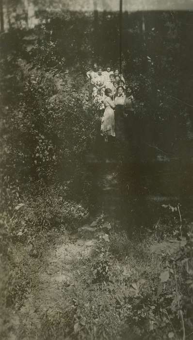 Portraits - Group, history of Iowa, Iowa History, IA, trees, Iowa, LeQuatte, Sue, Leisure