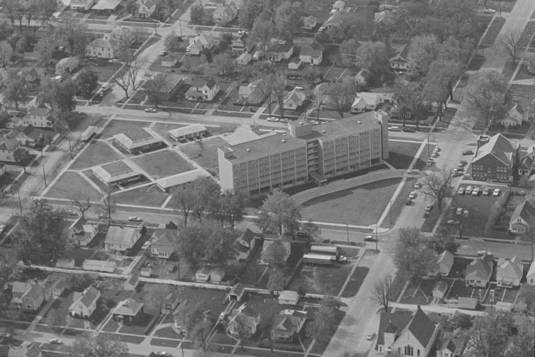 Businesses and Factories, neighborhood, Cities and Towns, Iowa History, Iowa, building, Lemberger, LeAnn, Ottumwa, IA, Aerial Shots, street, history of Iowa