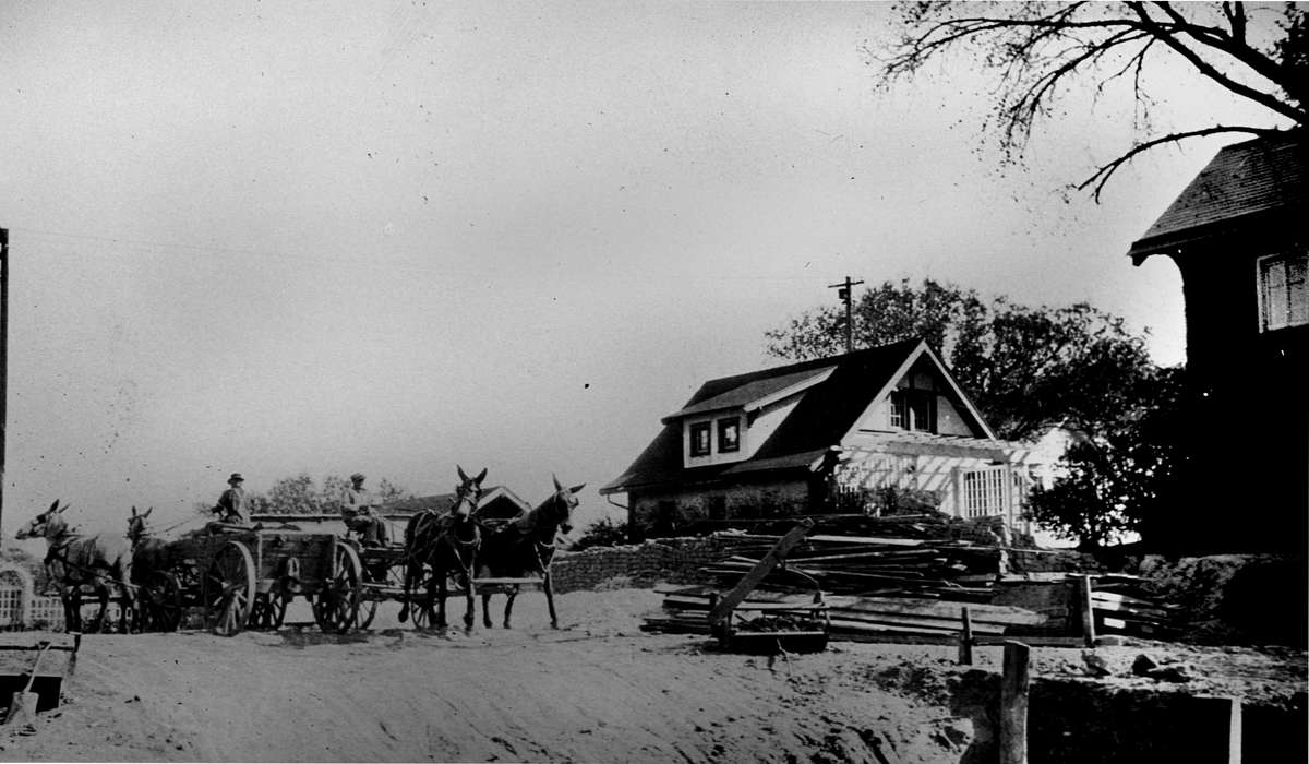 Iowa, construction, Animals, horse, Homes, Lemberger, LeAnn, Ottumwa, IA, history of Iowa, Iowa History, wagon