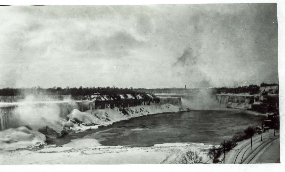 Landscapes, Iowa, train tracks, Lakes, Rivers, and Streams, Anamosa, IA, Anamosa Library & Learning Center, Winter, history of Iowa, snow, Iowa History