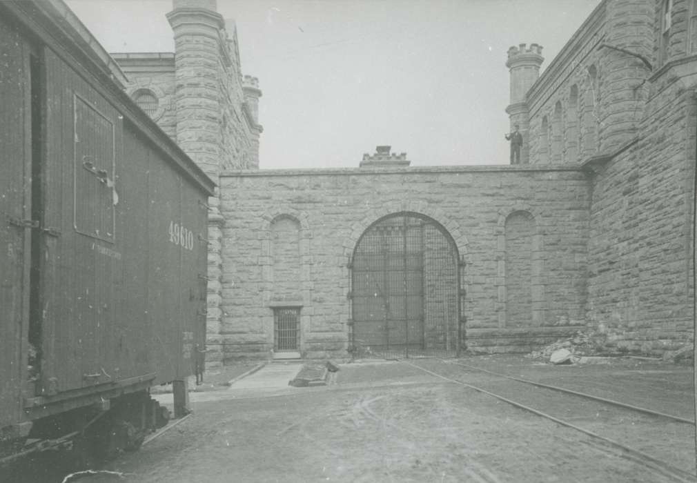 history of Iowa, Iowa History, anamosa state penitentiary, Prisons and Criminal Justice, train track, Anamosa State Penitentiary Museum, Iowa, Anamosa, IA