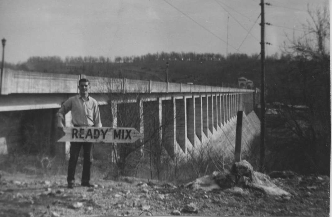 dam, Bouck, Sharon, Lakes, Rivers, and Streams, MO, Iowa History, man, Iowa, history of Iowa, Portraits - Individual, lake, sign, lake of the ozarks, Travel