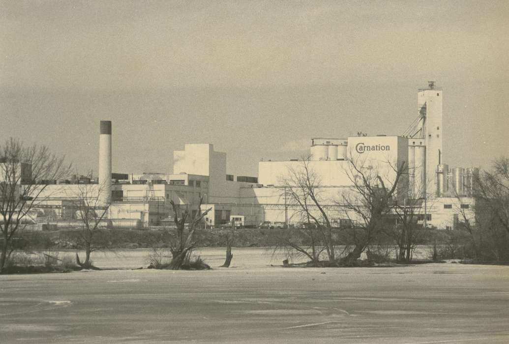 history of Iowa, Iowa History, factory, Businesses and Factories, Waverly, IA, Iowa, Cities and Towns, snow, Waverly Public Library