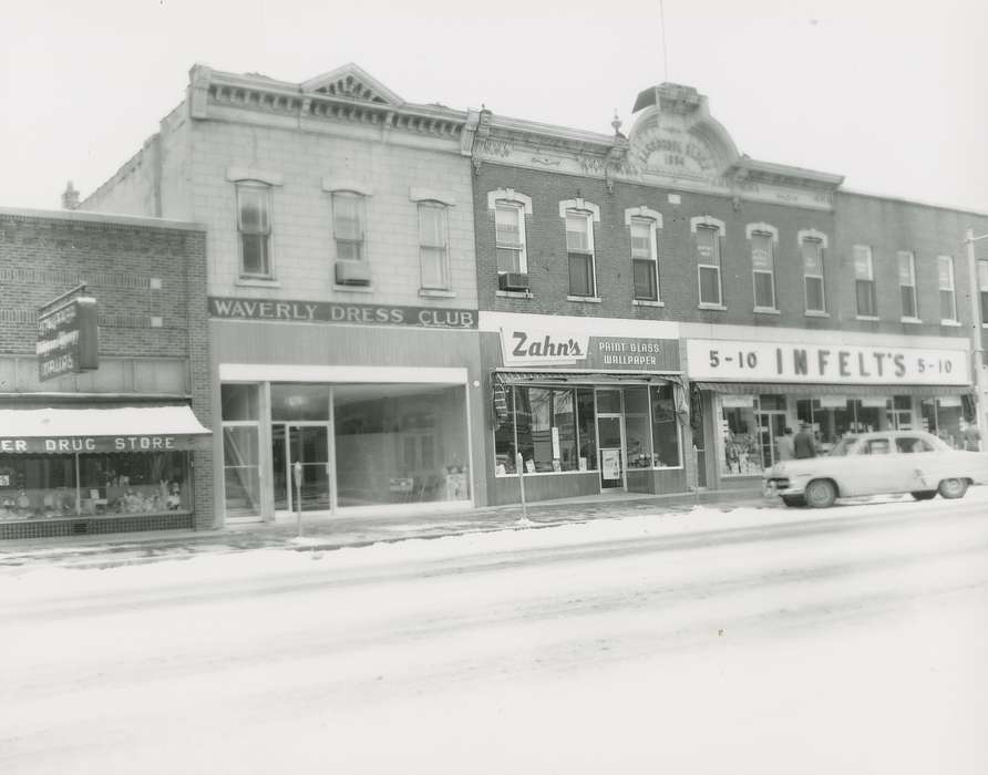 history of Iowa, Iowa History, Businesses and Factories, clothing store, Waverly, IA, paint store, Iowa, correct date needed, Waverly Public Library