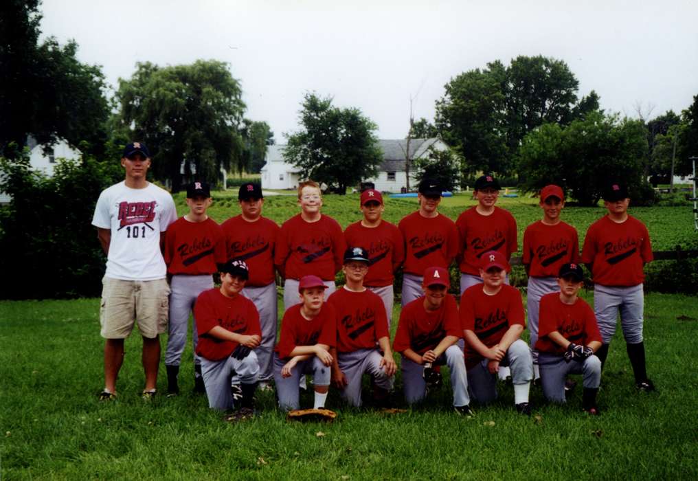 Portraits - Group, history of Iowa, Iowa History, little league, Vierkandt, Stephanie, Iowa, Children, baseball, Sports, Radcliffe, IA, team
