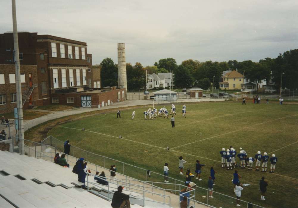 bleachers, history of Iowa, Iowa History, high school, football, field, Sports, Iowa, Schools and Education, Waterloo, IA, Hagen, Rose