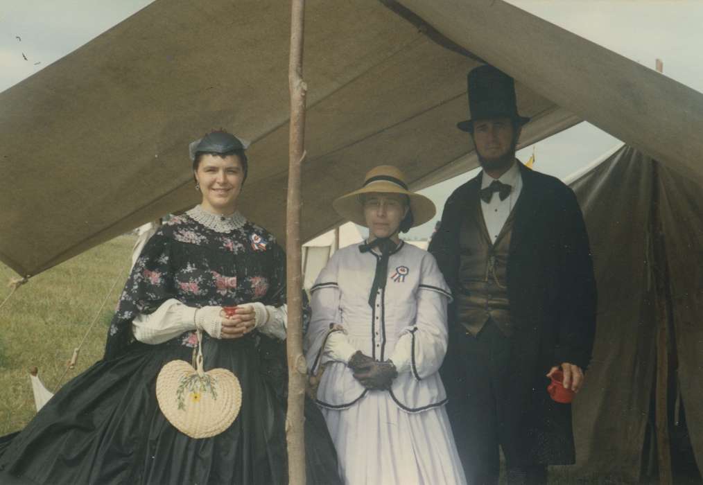 Outdoor Recreation, Portraits - Group, Iowa, tent, Fairs and Festivals, civil war, Keokuk, IA, Leisure, reenactors, Olsson, Ann and Jons, Entertainment, reenactment, history of Iowa, Iowa History