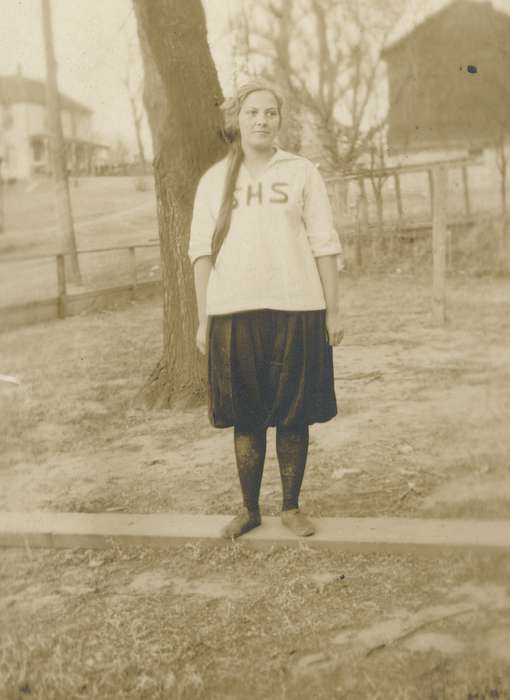 Iowa, USA, sweater, woman, Portraits - Individual, history of Iowa, Spilman, Jessie Cudworth, Iowa History