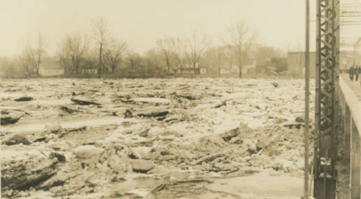 Floods, history of Iowa, weather, Eddyville, IA, Iowa, Lakes, Rivers, and Streams, Anderson, Lydia, Iowa History, Winter