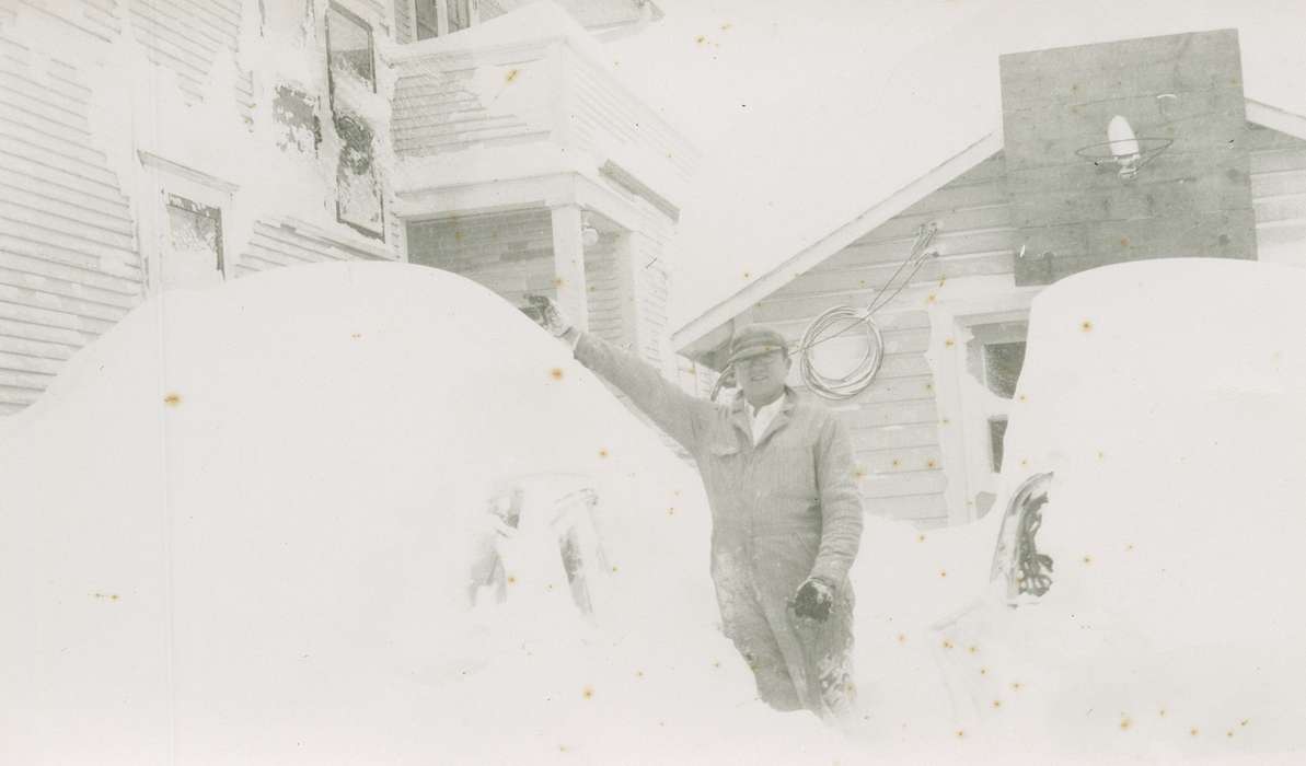 history of Iowa, Iowa History, Winter, Tjaden, Carol, Cresco, IA, Iowa, snow, Portraits - Individual