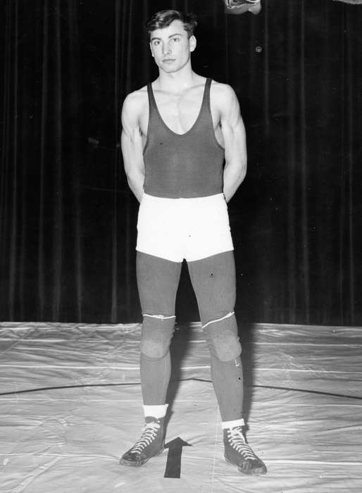 history of Iowa, Iowa History, wrestler, Sports, mat, Iowa, Cedar Rapids, IA, singlet, wrestling, Karns, Mike, Portraits - Individual