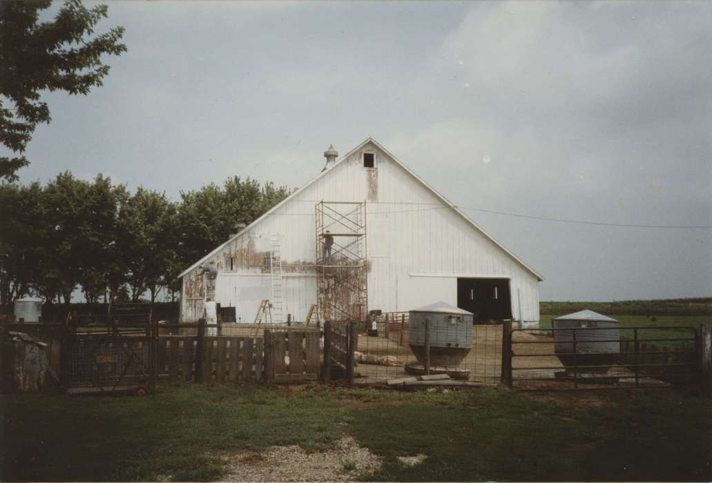 painting, Iowa History, Iowa, Schmillen, Gloria, Labor and Occupations, Farms, Marcus, IA, Barns, history of Iowa