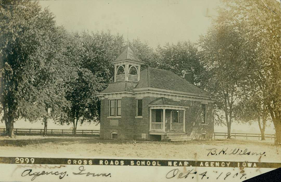 history of Iowa, Iowa History, Agency, IA, Iowa, Schools and Education, Lemberger, LeAnn, school