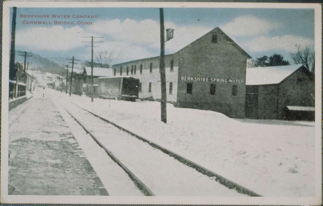 Iowa, railroad track, Litchfield County, CT, history of Iowa, snow, Iowa History, Archives & Special Collections, University of Connecticut Library