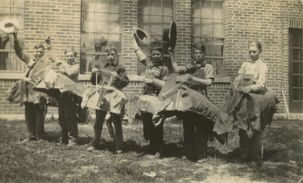 Iowa, homecoming, Iowa History, Children, Ackley, IA, Holidays, boys, history of Iowa, cowboy, costume, Mortenson, Jill