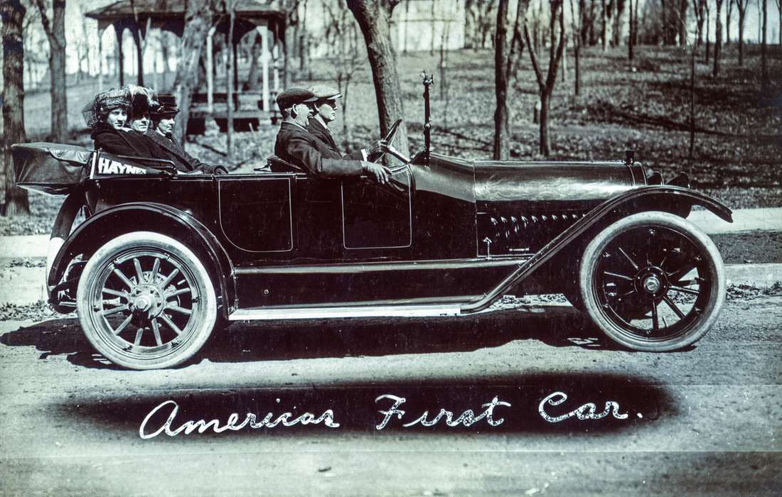 haynes, park, car, Iowa History, Iowa, Motorized Vehicles, Anamosa Library & Learning Center, Anamosa, IA, gazebo, history of Iowa