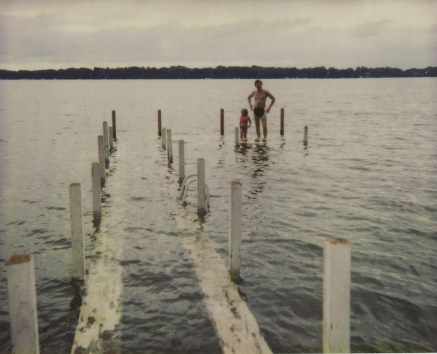 okoboji lake, Floods, lake, swimsuit, history of Iowa, dock, Potter, Lissa, Iowa, Lakes, Rivers, and Streams, flood, Okoboji, IA, Iowa History, Leisure