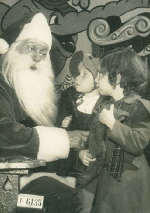 department store, Waterloo, IA, history of Iowa, Vauthier, Elizabeth, santa, Iowa, Children, Iowa History, christmas, Holidays