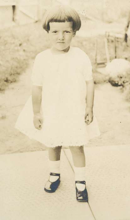 Iowa, USA, hair cut, Children, history of Iowa, Portraits - Individual, shoes, Spilman, Jessie Cudworth, Iowa History