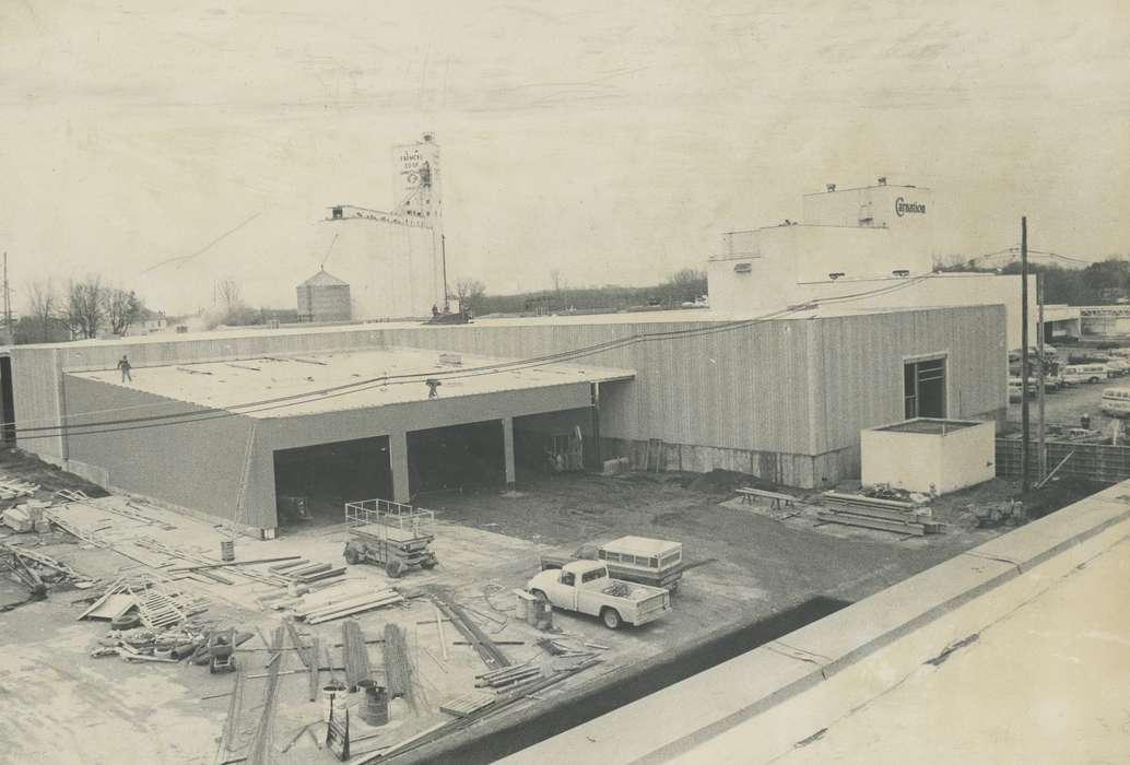 history of Iowa, construction materials, carnation, Iowa History, truck, Businesses and Factories, Waverly, IA, Iowa, Waverly Public Library