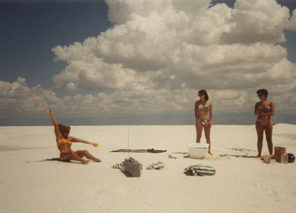 Portraits - Group, Travel, bikini, history of Iowa, Iowa History, towel, sand, NM, sunglasses, Iowa, Love, Troy, swimsuit, Leisure, radio
