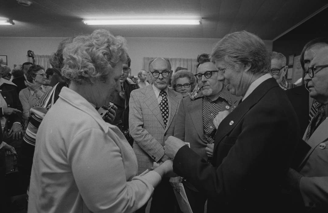 pipe, elderly, campaign, Ottumwa, IA, Iowa History, history of Iowa, Civic Engagement, tie, president, glasses, Iowa, Lemberger, LeAnn, jimmy carter