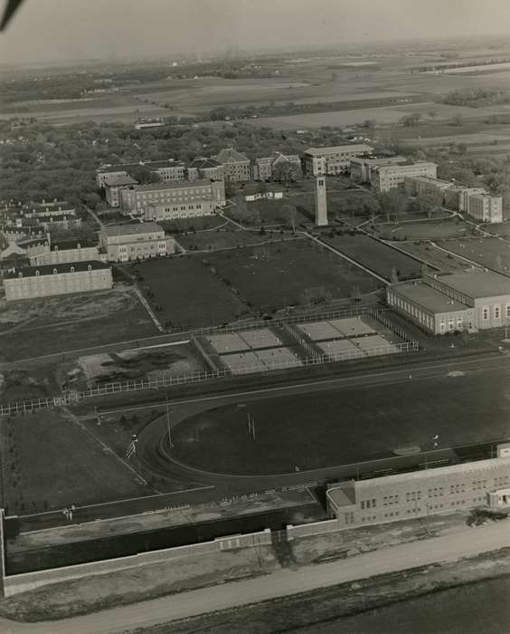 Cedar Falls, IA, history of Iowa, Iowa History, uni, iowa state teachers college, Aerial Shots, UNI Special Collections & University Archives, Iowa, Schools and Education, university of northern iowa