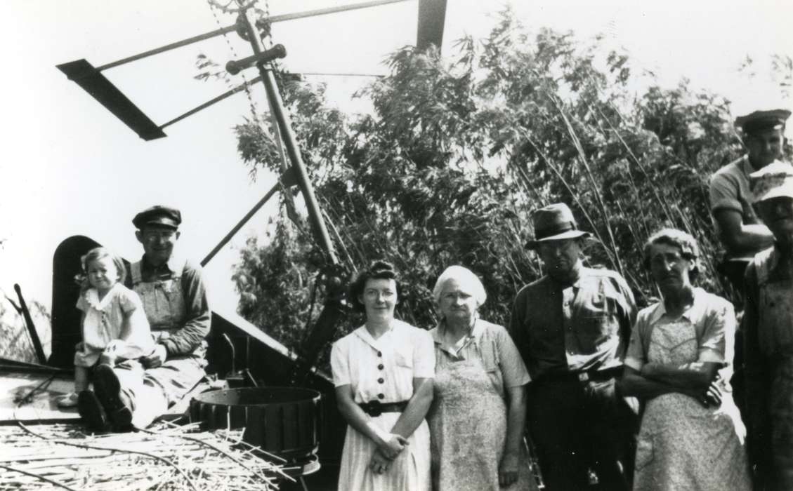 Portraits - Group, Vierkandt, Jean, Iowa, Iowa History, Iowa Falls, IA, Farming Equipment, Farms, history of Iowa, hemp