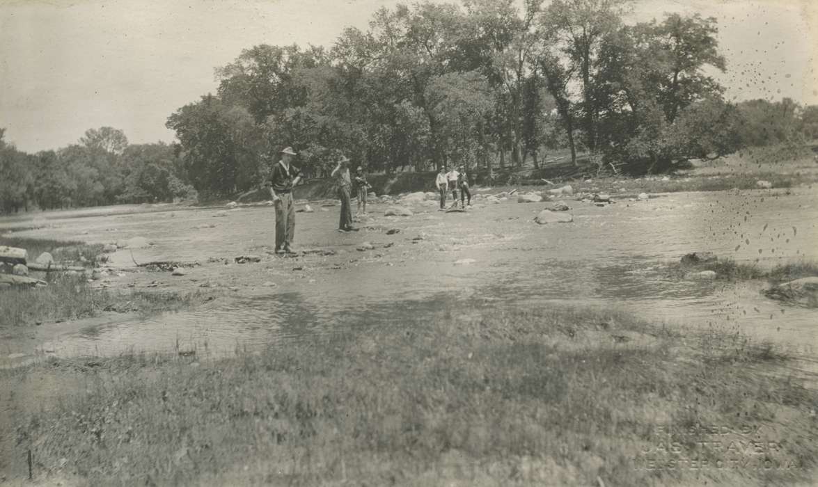 men, Iowa, Webster City, IA, McMurray, Doug, Leisure, Children, river, history of Iowa, Lakes, Rivers, and Streams, stepping stones, boy scouts, Iowa History