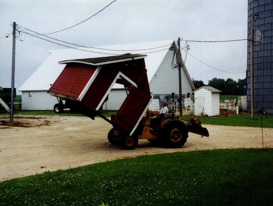 Iowa, shed, Buckeye, IA, Farming Equipment, Farms, tractor, Vierkandt, Stephanie, history of Iowa, Iowa History, Labor and Occupations