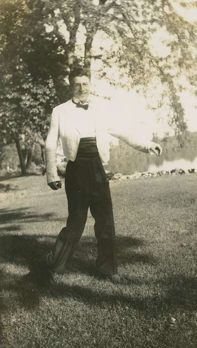 history of Iowa, Portraits - Individual, IA, Iowa History, Iowa, LeQuatte, Sue, Leisure, tuxedo